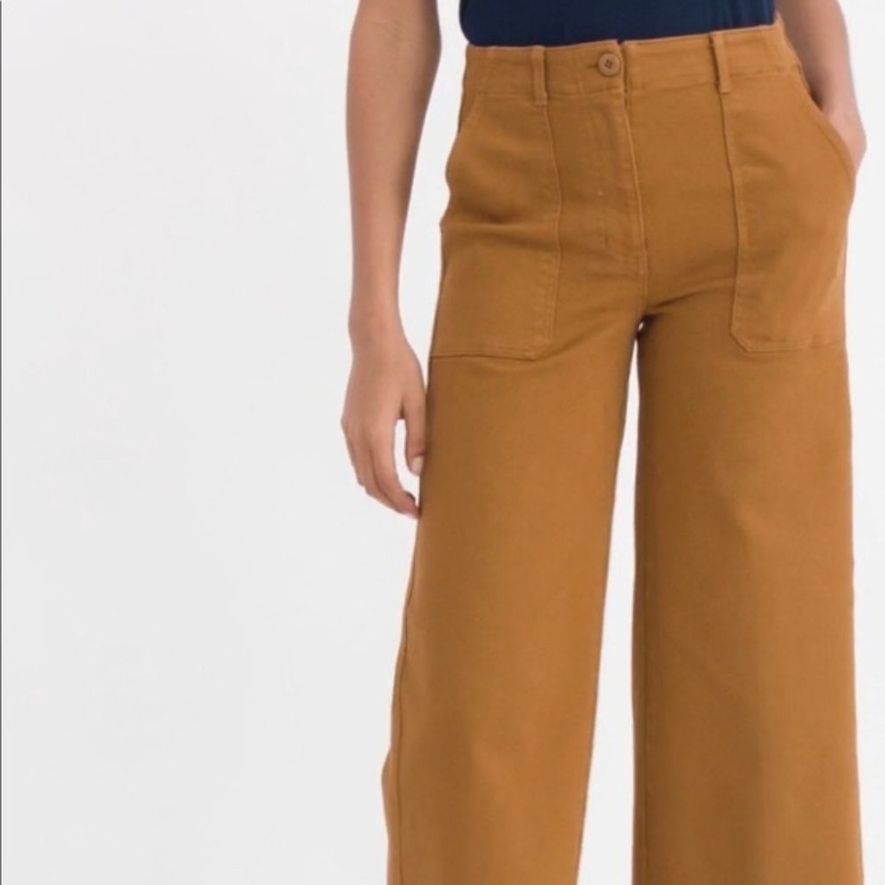 Everlane  Wide Leg Crop Utility Pant size 0